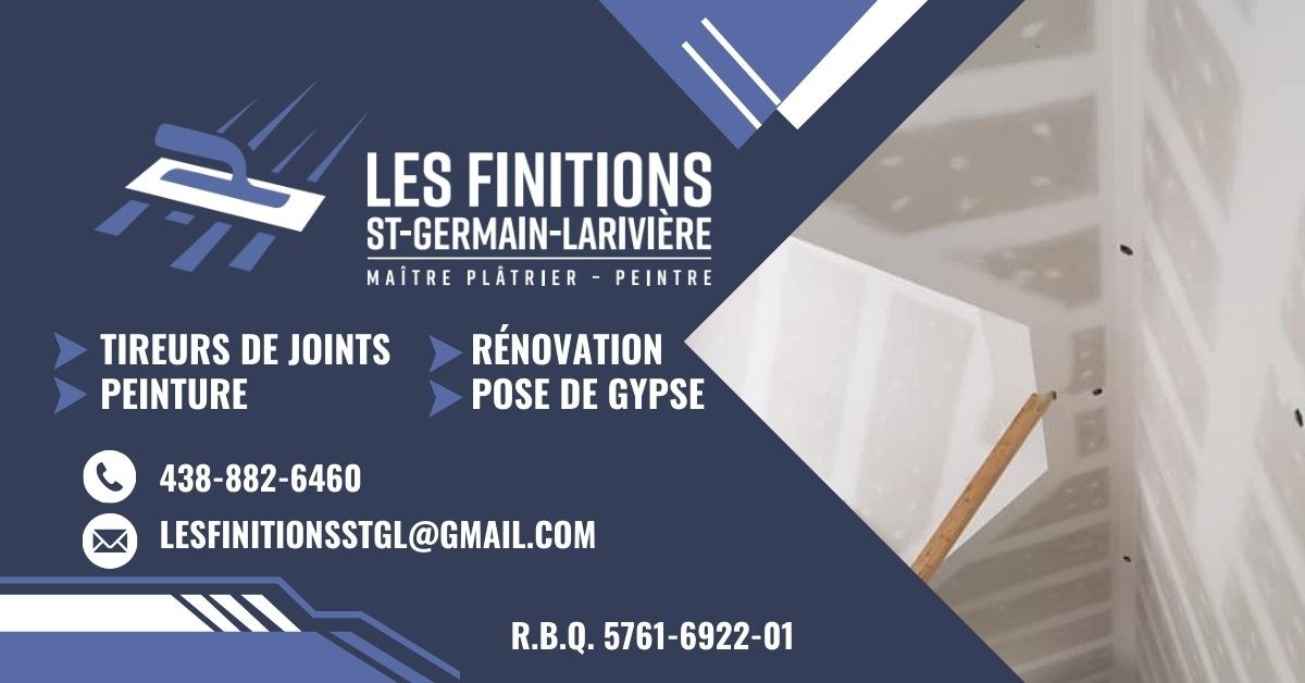 Bannière Les Finitions St-Germain Larivière