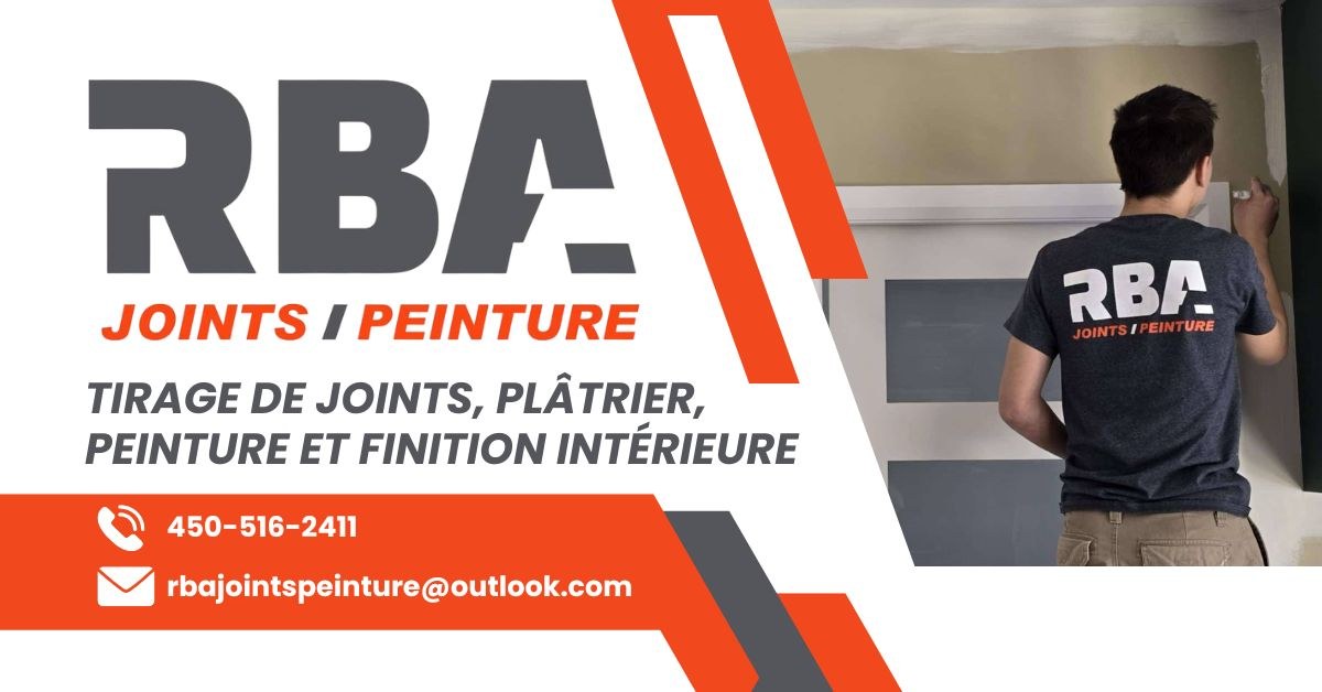 Bannière RBA joints peinture inc